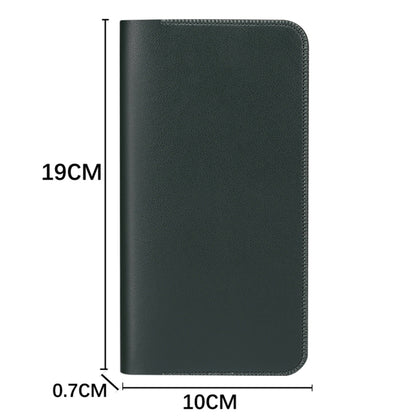 19x10x0.7cm Cell Phone Wallet PU Leather Clutch Bag Card Holder Storage Bag for 5.5-6 inch Mobile Phone, Size L