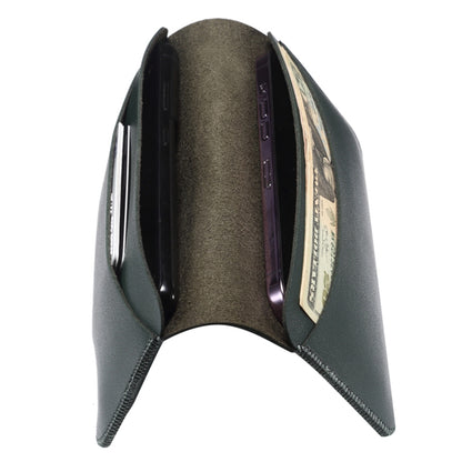 19.5x10x0.7cm PU Leather Phone Wallet Storage Bag Card Holder Handbag for 6.7-6.9 inch Phone, Size XL