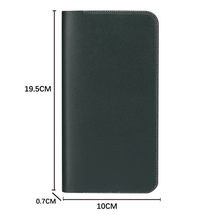 19.5x10x0.7cm PU Leather Phone Wallet Storage Bag Card Holder Handbag for 6.7-6.9 inch Phone, Size XL