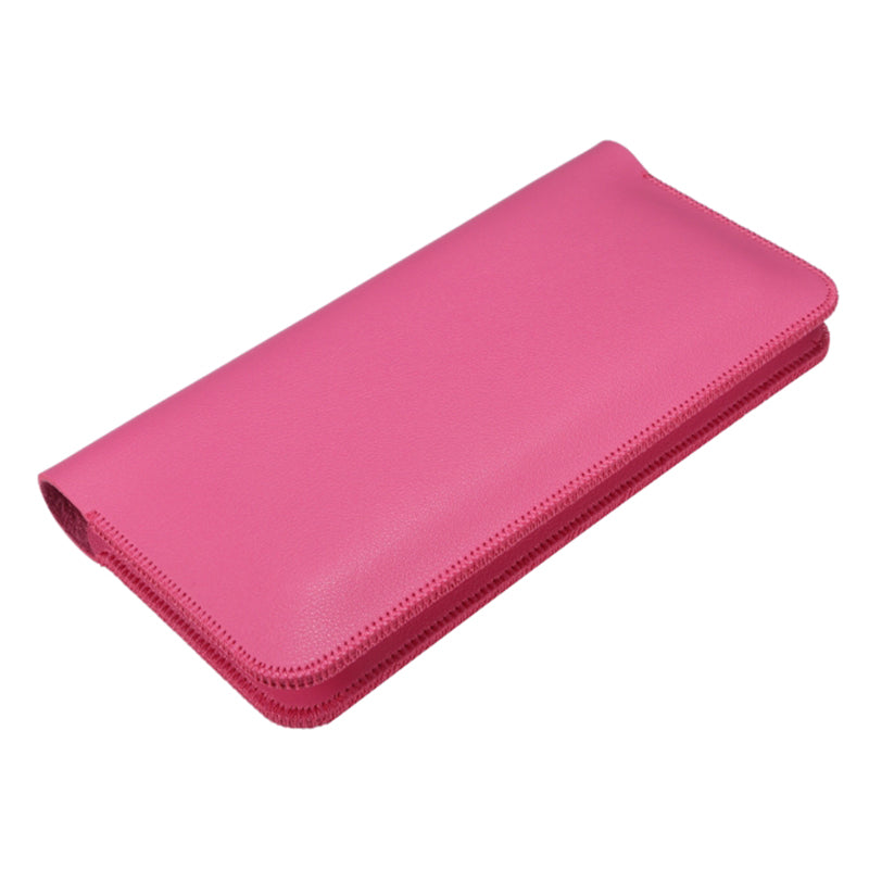 19.5x10x0.7cm PU Leather Phone Wallet Storage Bag Card Holder Handbag for 6.7-6.9 inch Phone, Size XL