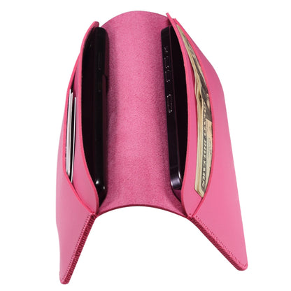 19.5x10x0.7cm PU Leather Phone Wallet Storage Bag Card Holder Handbag for 6.7-6.9 inch Phone, Size XL