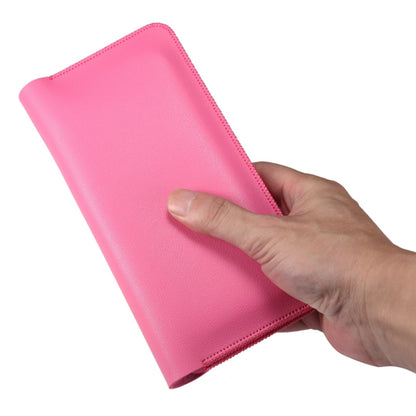 19.5x10x0.7cm PU Leather Phone Wallet Storage Bag Card Holder Handbag for 6.7-6.9 inch Phone, Size XL