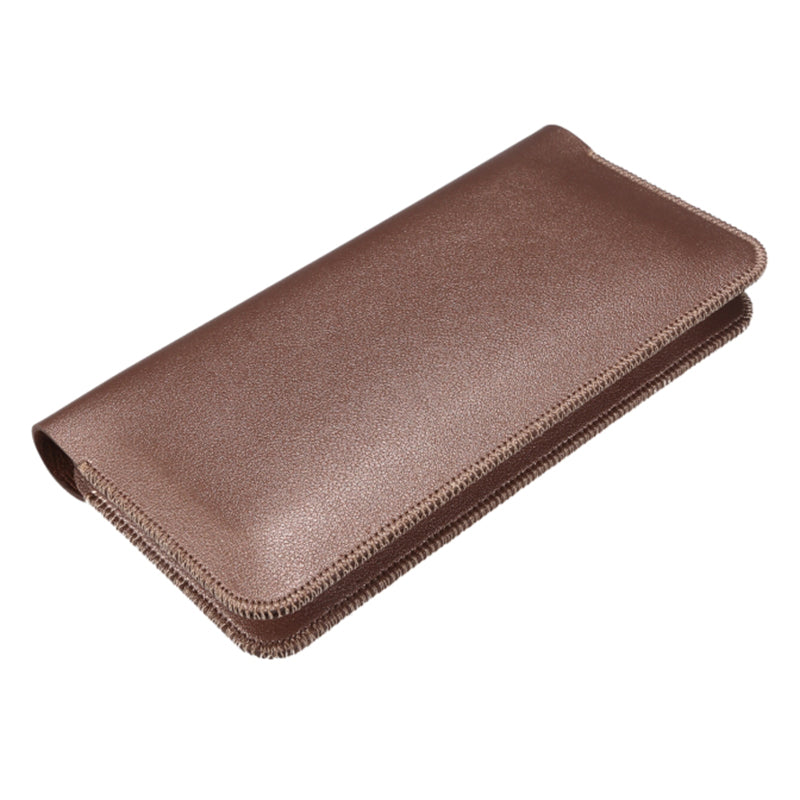 19.5x10x0.7cm PU Leather Phone Wallet Storage Bag Card Holder Handbag for 6.7-6.9 inch Phone, Size XL