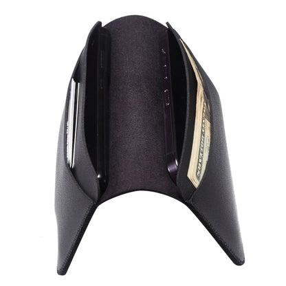 19.5x10x0.7cm PU Leather Phone Wallet Storage Bag Card Holder Handbag for 6.7-6.9 inch Phone, Size XL