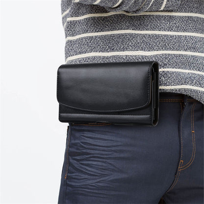 Card Slots Cell Phone Belt Bag Anti-Drop PU Leather Waist Phone Pouch with Magnetic Closure