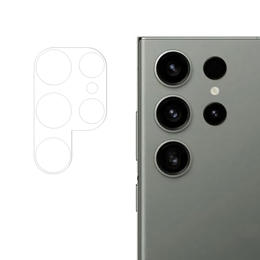 RURIHAI For Samsung Galaxy S23 Ultra 3D Camera Lens Protector HD Clarity High Aluminum-silicon Glass Lens Film