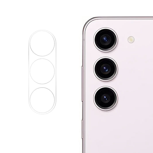 RURIHAI For Samsung Galaxy S23 3D Crystal Clear High Aluminum-silicon Glass Camera Lens Protector Anti-scratch Lens Film