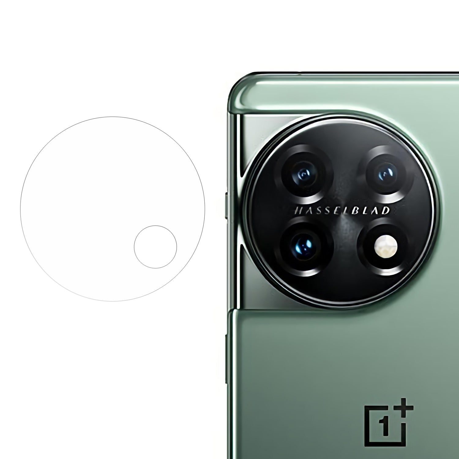 For OnePlus 11 5G Back Camera Lens Protector, Soft Soda-lime Glass HD Clear Anti-explosion Protective Lens Film