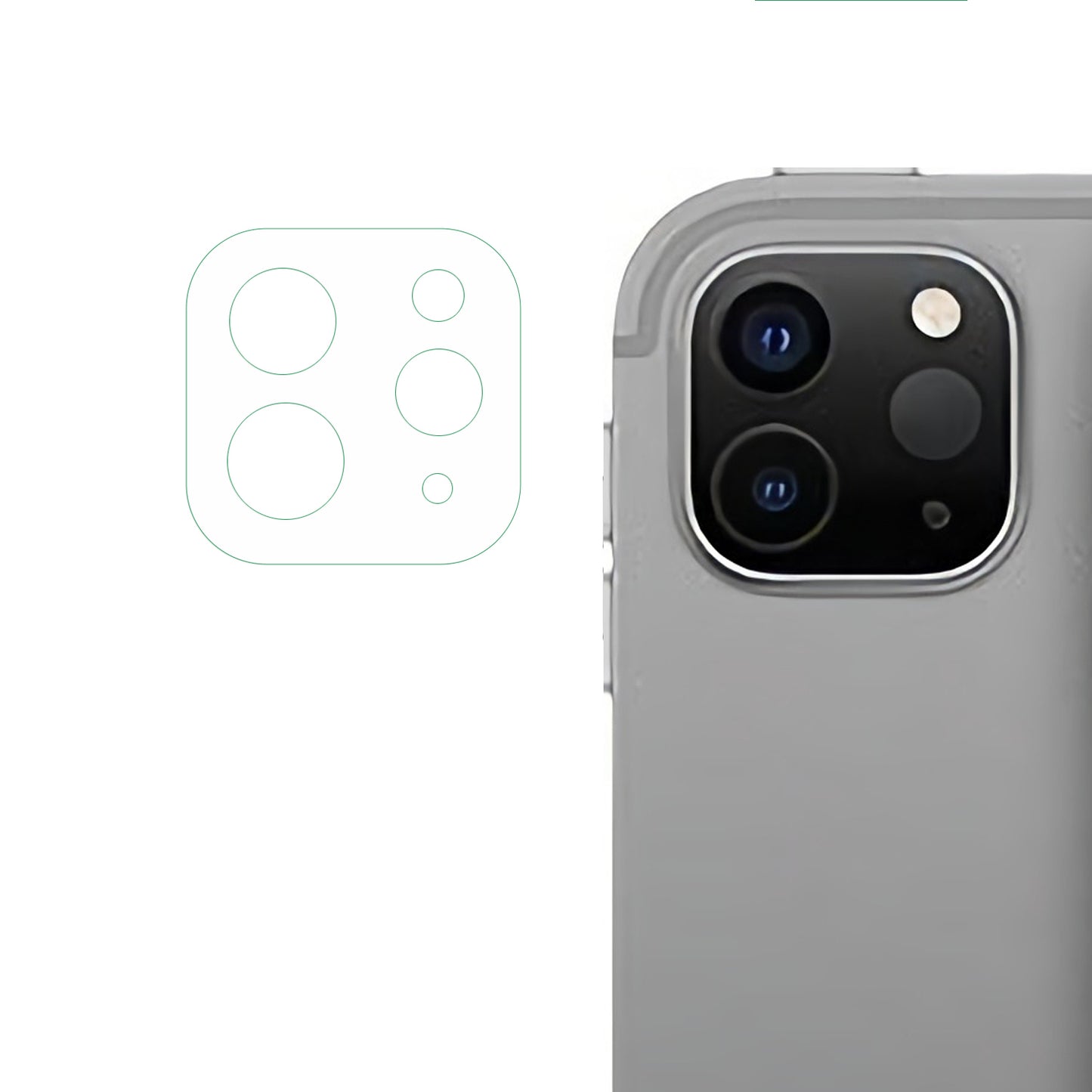 For iPad Pro 11 (2020) / (2021) / (2022) Camera Lens Film Ultra Clear 3D Acrylic Camera Lens Protector