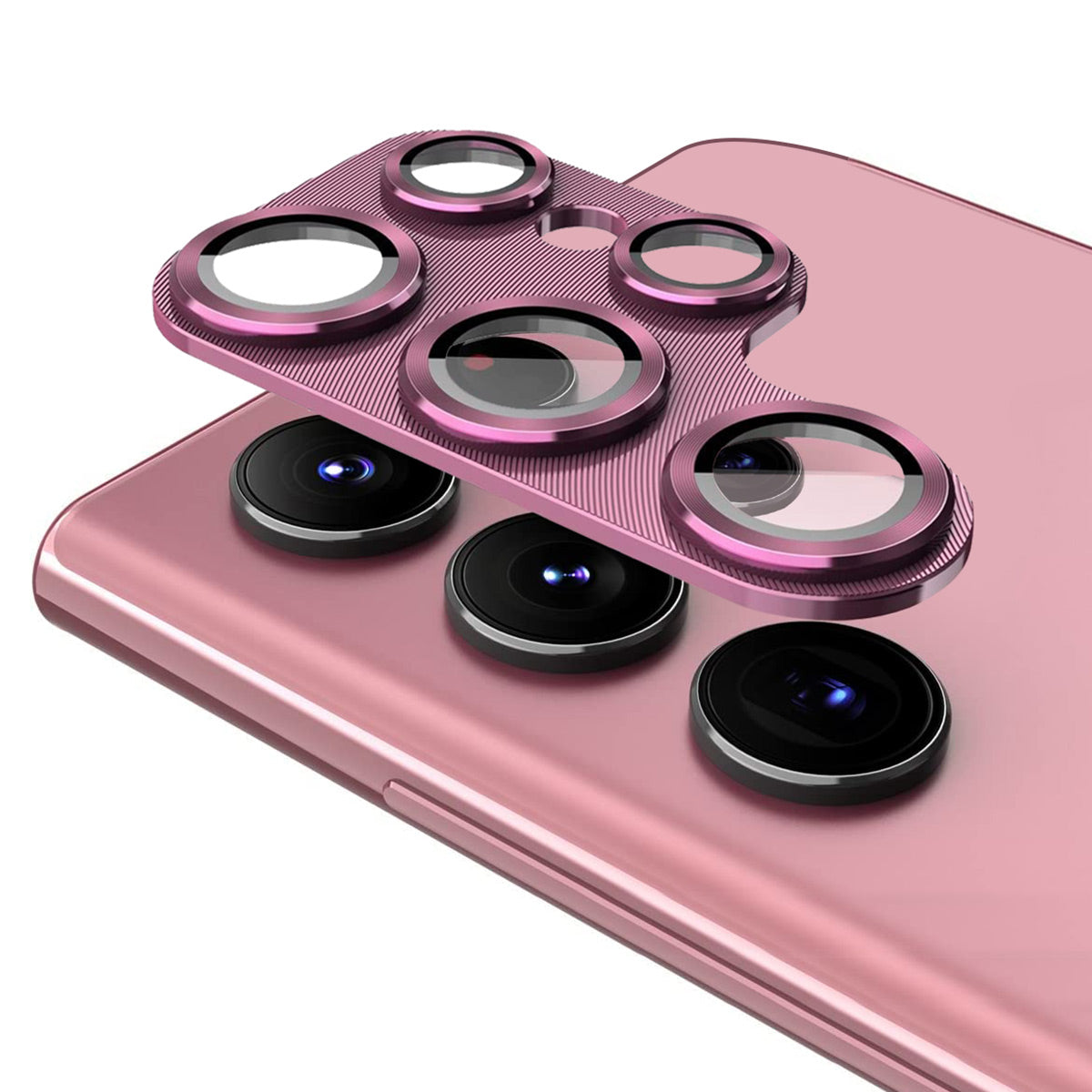 ENKAY HAT PRINCE Camera Lens Protector for Samsung Galaxy S22 Ultra 5G Aluminium Alloy + Tempered Glass Camera Lens Film
