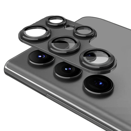 ENKAY HAT PRINCE For Samsung Galaxy S23 Ultra Camera Lens Protector Aluminium Alloy + Tempered Glass Lens Film