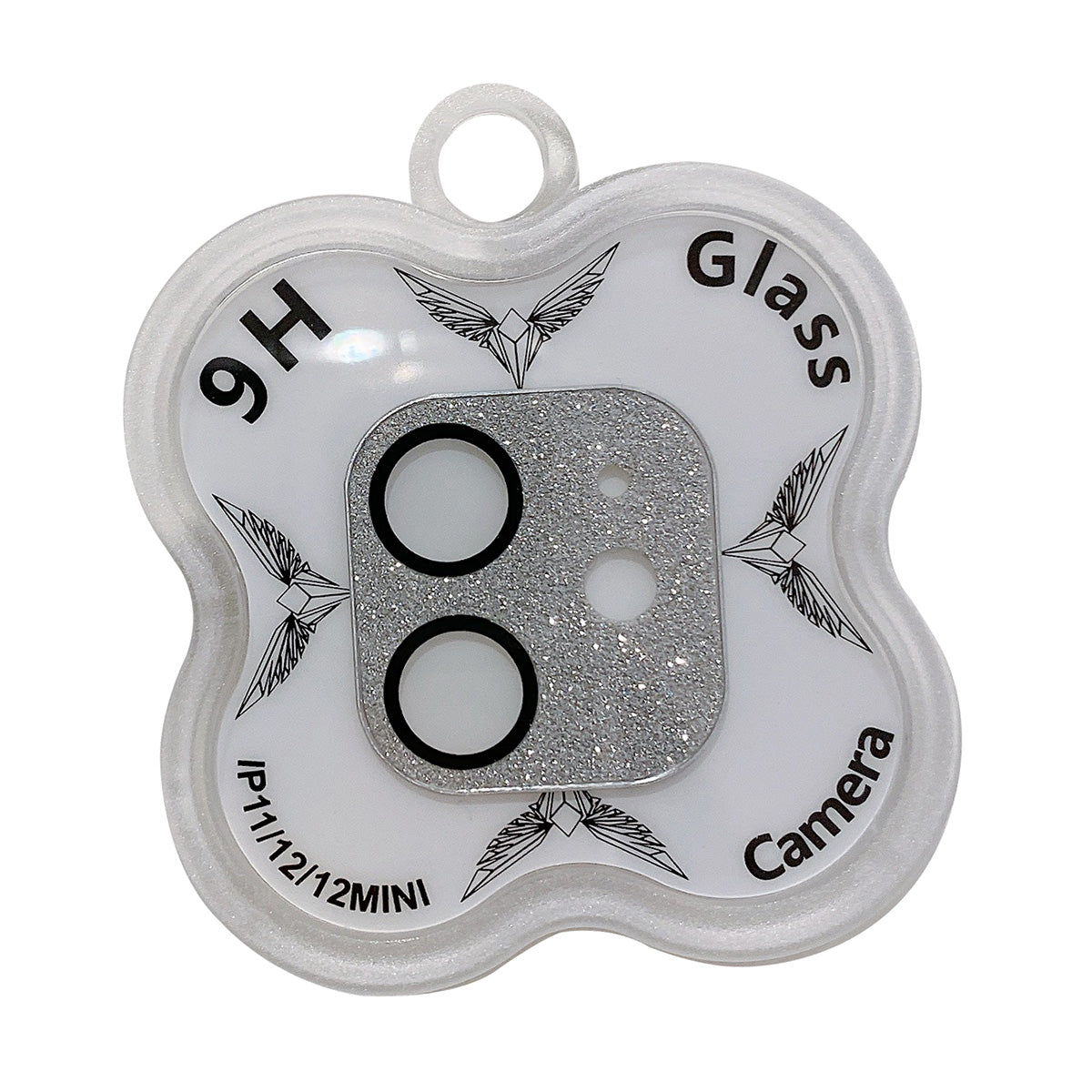 MKADI For iPhone 11 6.1 inch / 12 6.1 inch / 12 mini 5.4 inch Camera Lens Film Glitter Tempered Glass Lens Protector