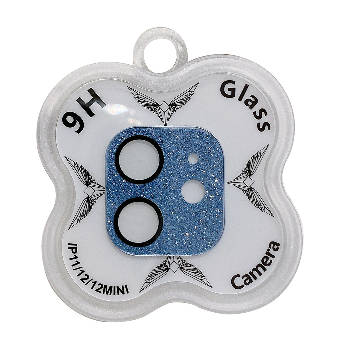 MKADI For iPhone 11 6.1 inch / 12 6.1 inch / 12 mini 5.4 inch Camera Lens Film Glitter Tempered Glass Lens Protector