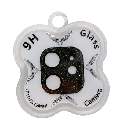 MKADI For iPhone 11 6.1 inch / 12 6.1 inch / 12 mini 5.4 inch Camera Lens Film Glitter Tempered Glass Lens Protector