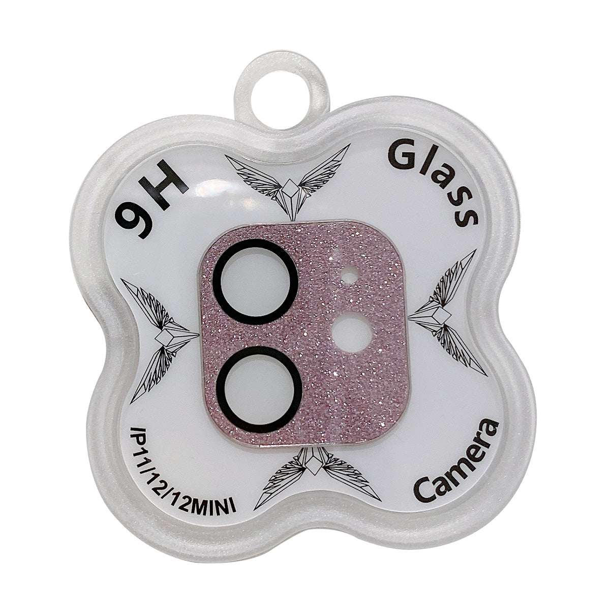 MKADI For iPhone 11 6.1 inch / 12 6.1 inch / 12 mini 5.4 inch Camera Lens Film Glitter Tempered Glass Lens Protector