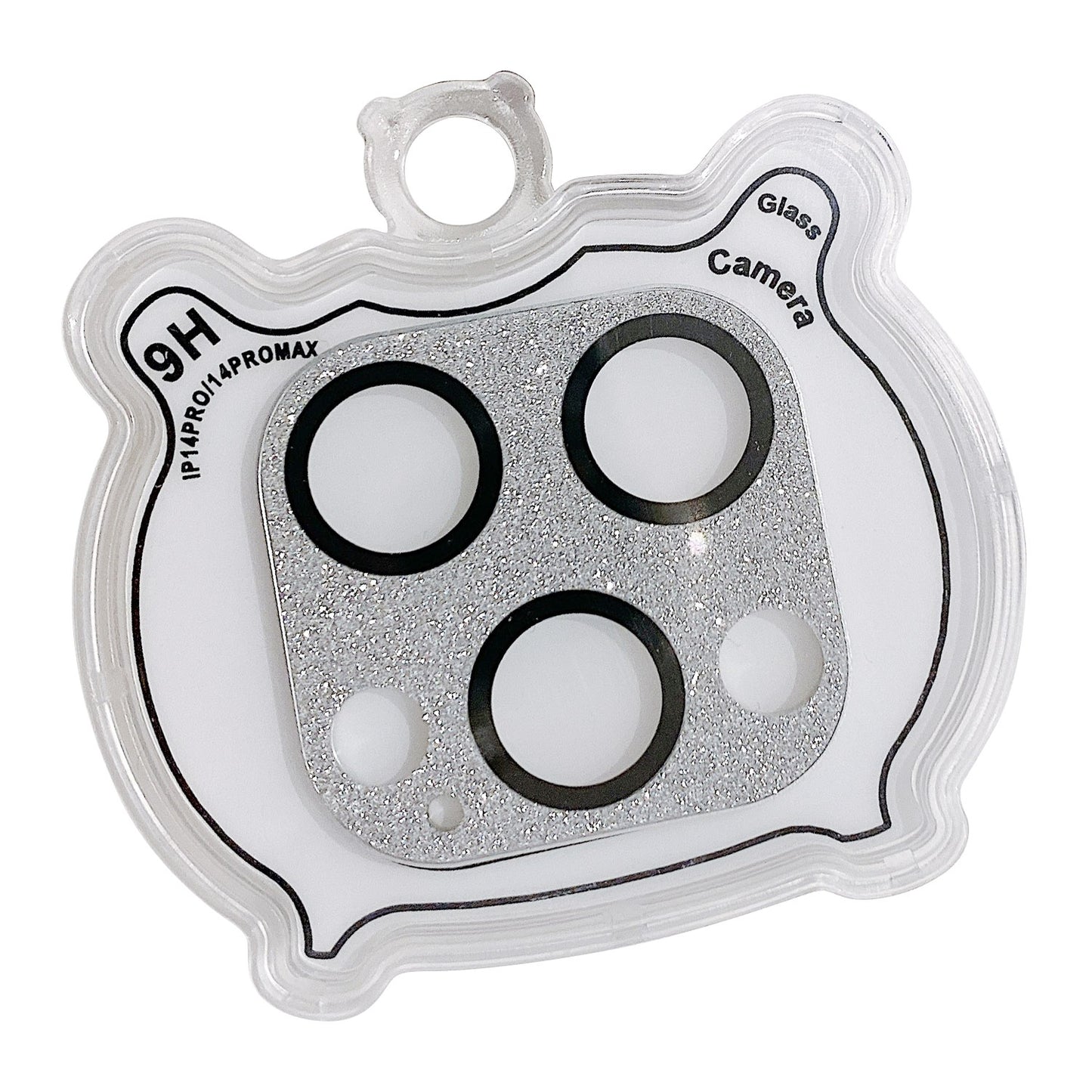 MKADI For iPhone 14 Pro / 14 Pro Max Glitter Camera Lens Film Anti-scratch Tempered Glass Lens Guard
