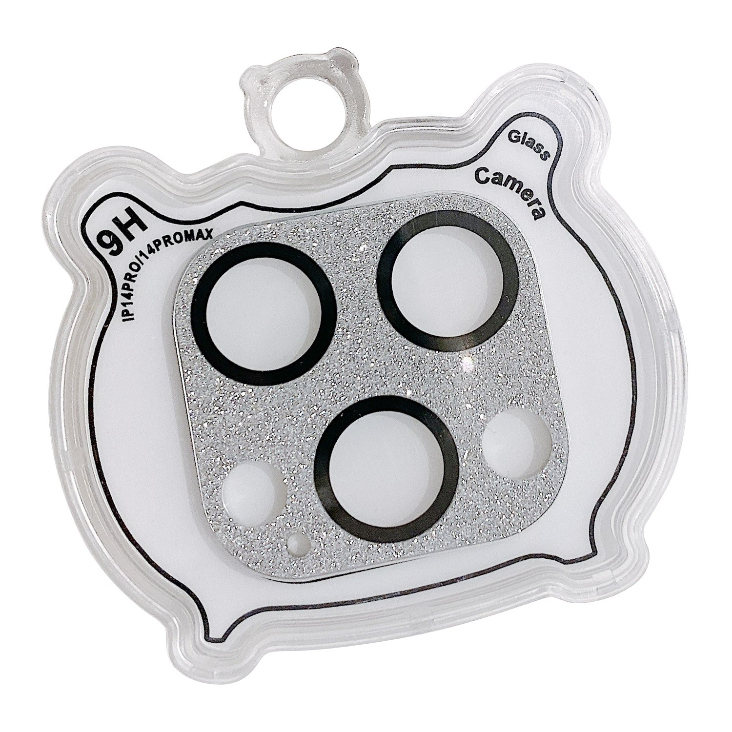 MKADI For iPhone 14 Pro / 14 Pro Max Glitter Camera Lens Film Anti-scratch Tempered Glass Lens Guard