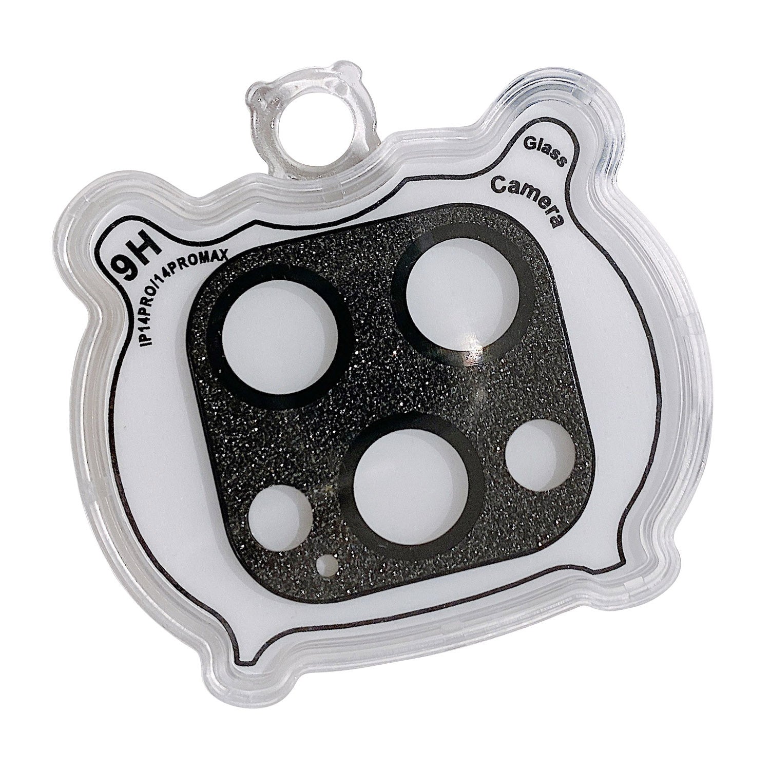 MKADI For iPhone 14 Pro / 14 Pro Max Glitter Camera Lens Film Anti-scratch Tempered Glass Lens Guard