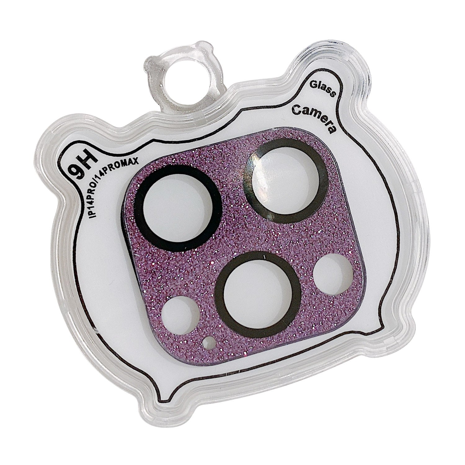 MKADI For iPhone 14 Pro / 14 Pro Max Glitter Camera Lens Film Anti-scratch Tempered Glass Lens Guard