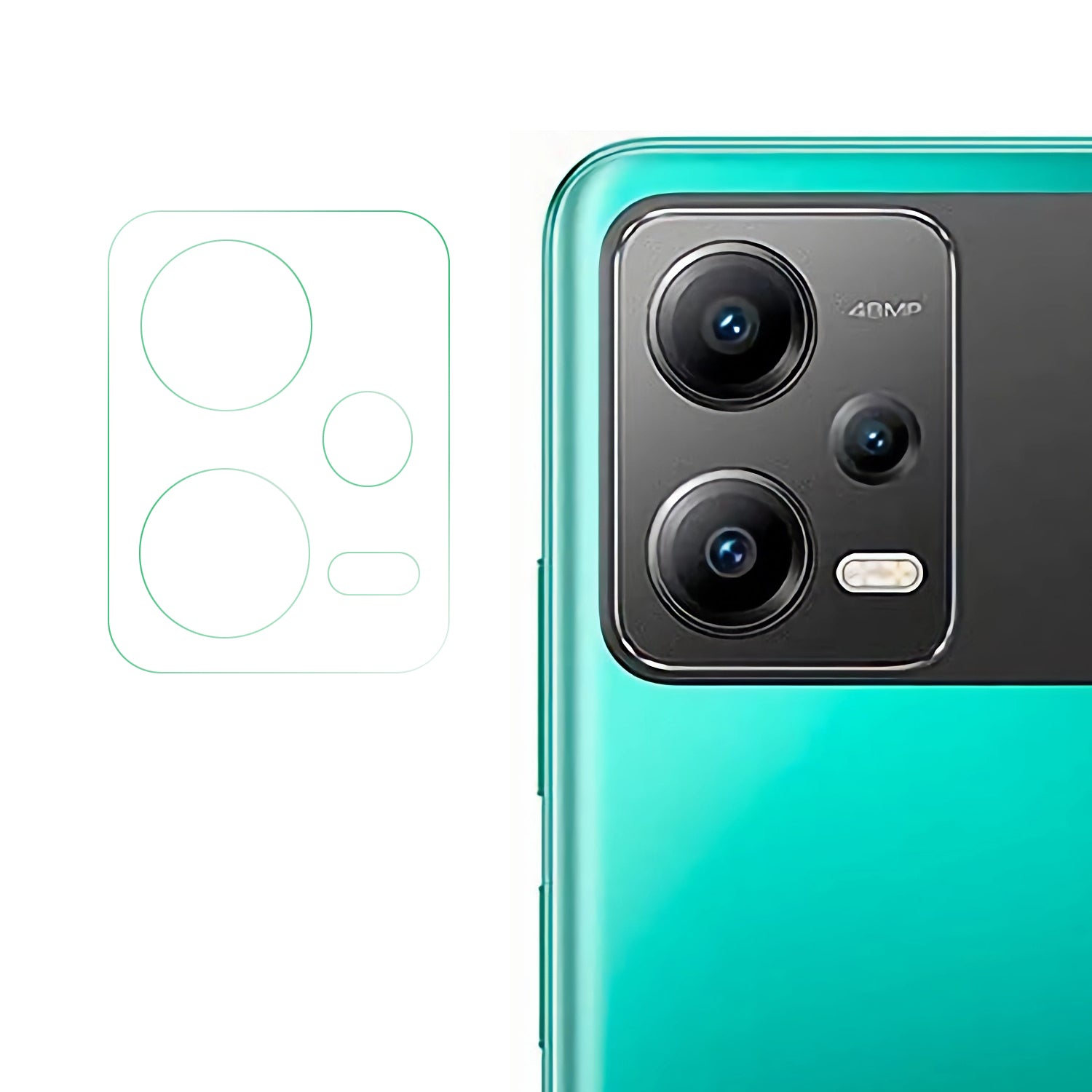 Camera Lens Protector for Xiaomi Redmi Note 12 5G (India) / Poco X5 5G , Ultra HD Tempered Glass Back Camera Lens Film