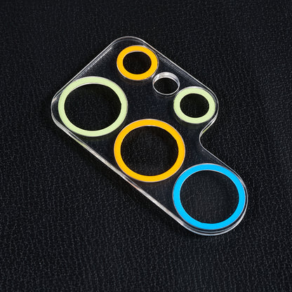 MKADI For Samsung Galaxy S23 Ultra Luminous Tempered Glass Camera Lens Protector Anti-scratch Film