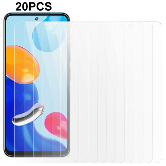 20Pcs / Set For Xiaomi Redmi Note 11 4G (Qualcomm) / Note 11S 4G Phone Screen Protector 0.3mm 2.5D Tempered Glass Film