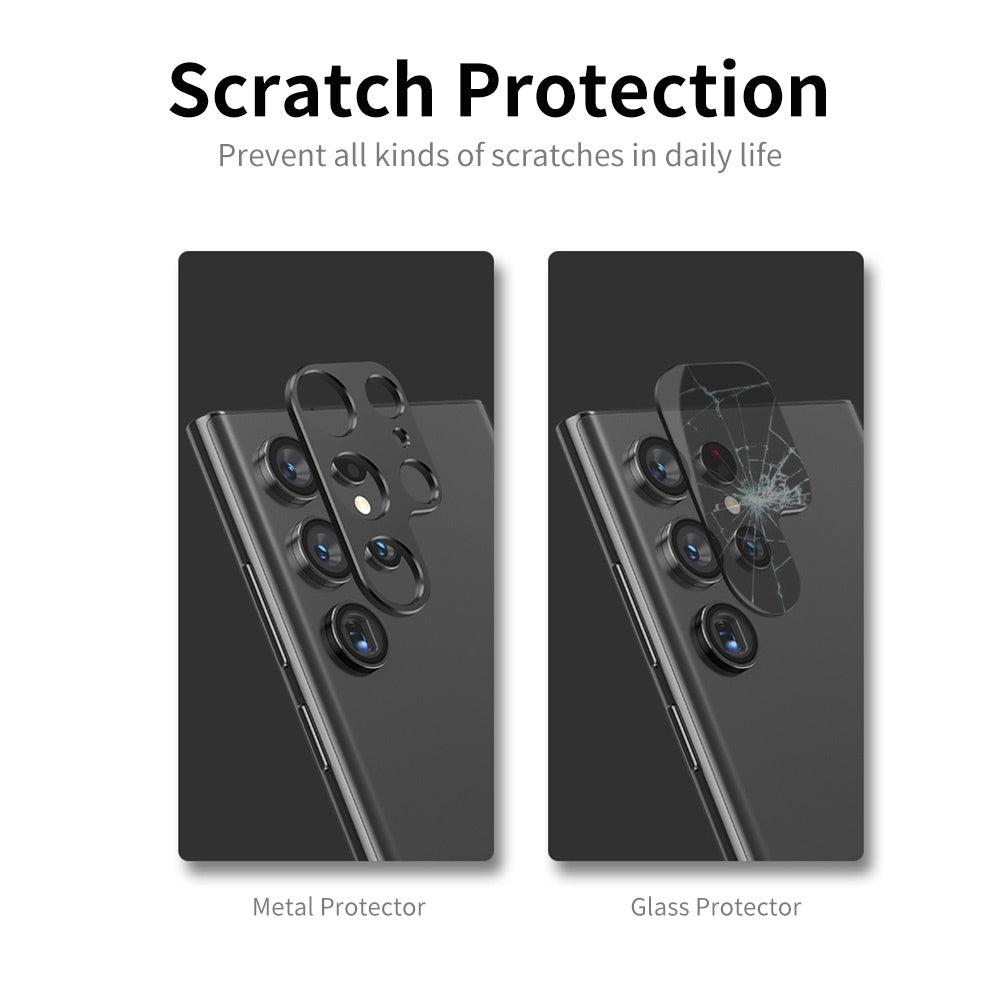 ENKAY HAT PRINCE Phone Rear Lens Cap For Samsung Galaxy S23+ / S23 , Aluminum Alloy Lens Protector Frame