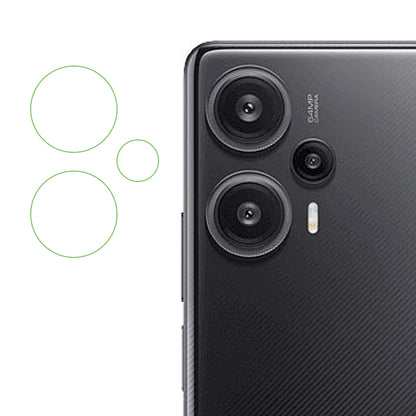 For Xiaomi Redmi Note 12 Turbo / Poco F5 5G Soft Soda-lime Glass Lens Protective Film HD Anti-scratch Rear Camera Lens Protector