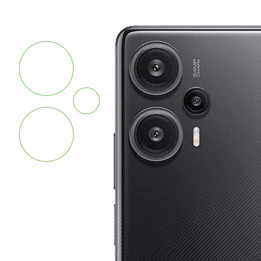 For Xiaomi Redmi Note 12 Turbo / Poco F5 5G Soft Soda-lime Glass Lens Protective Film HD Anti-scratch Rear Camera Lens Protector