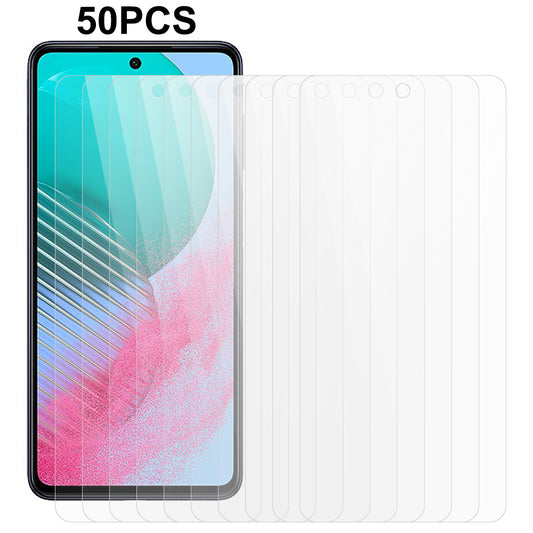 50Pcs / Set For Samsung Galaxy M54 5G / F54 5G Phone Screen Protector 2.5D 0.3mm Crystal Clear Tempered Glass Film