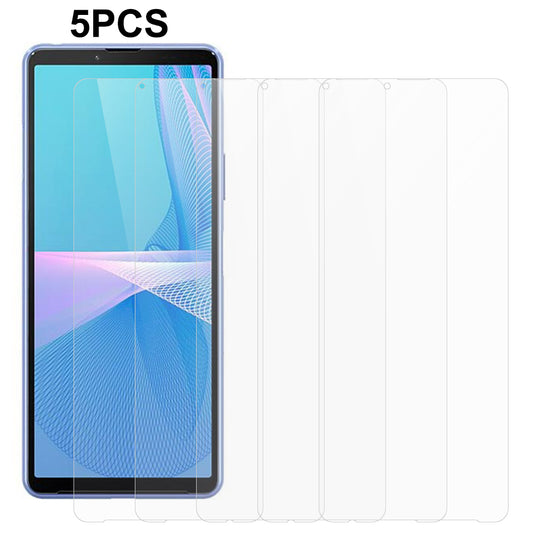 5PCS For Sony Xperia 10 III Lite / 10 III 5G 0.3mm Screen Film 2.5D Tempered Glass Phone Screen Protector