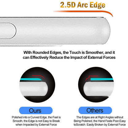 For Samsung Galaxy S23+ 2.5D Arc Edge Tempered Glass Film HD Screen Protector with Black Frame Lens Film
