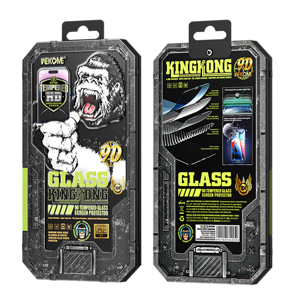 WEKOME King Kong Vacha Series For iPhone 13 / 13 Pro / 14 9D Curved High Aluminum-silicon Glass Screen Protector Ultra Clear Protective Film