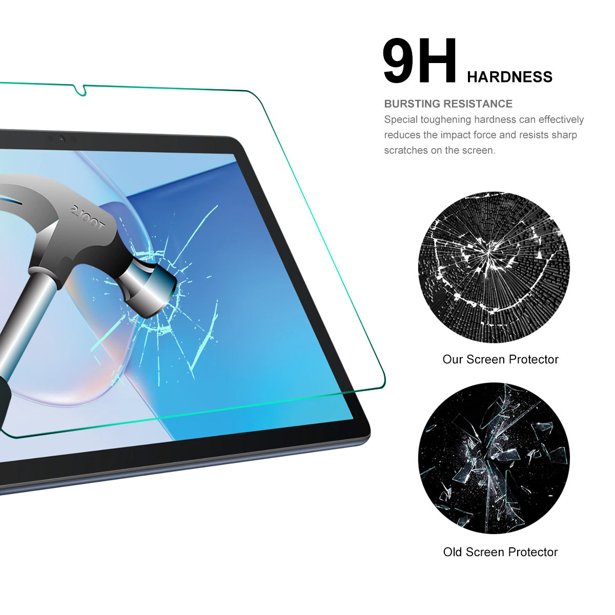 ENKAY HAT PRINCE 2Pcs for Huawei MatePad 11 (2023) Tempered Glass Tablet Film 9H 2.5D 0.33mm Screen Protector