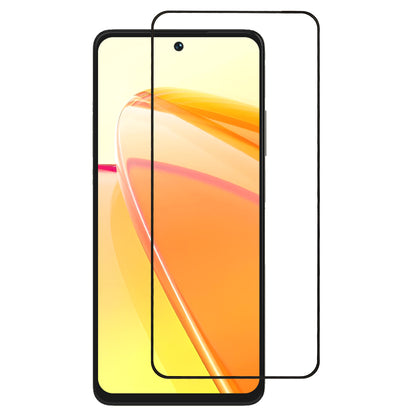 Tempered Glass Screen Film for for Realme C55 , Black Edge HD Clear Silk Printing Full Glue Screen Protector