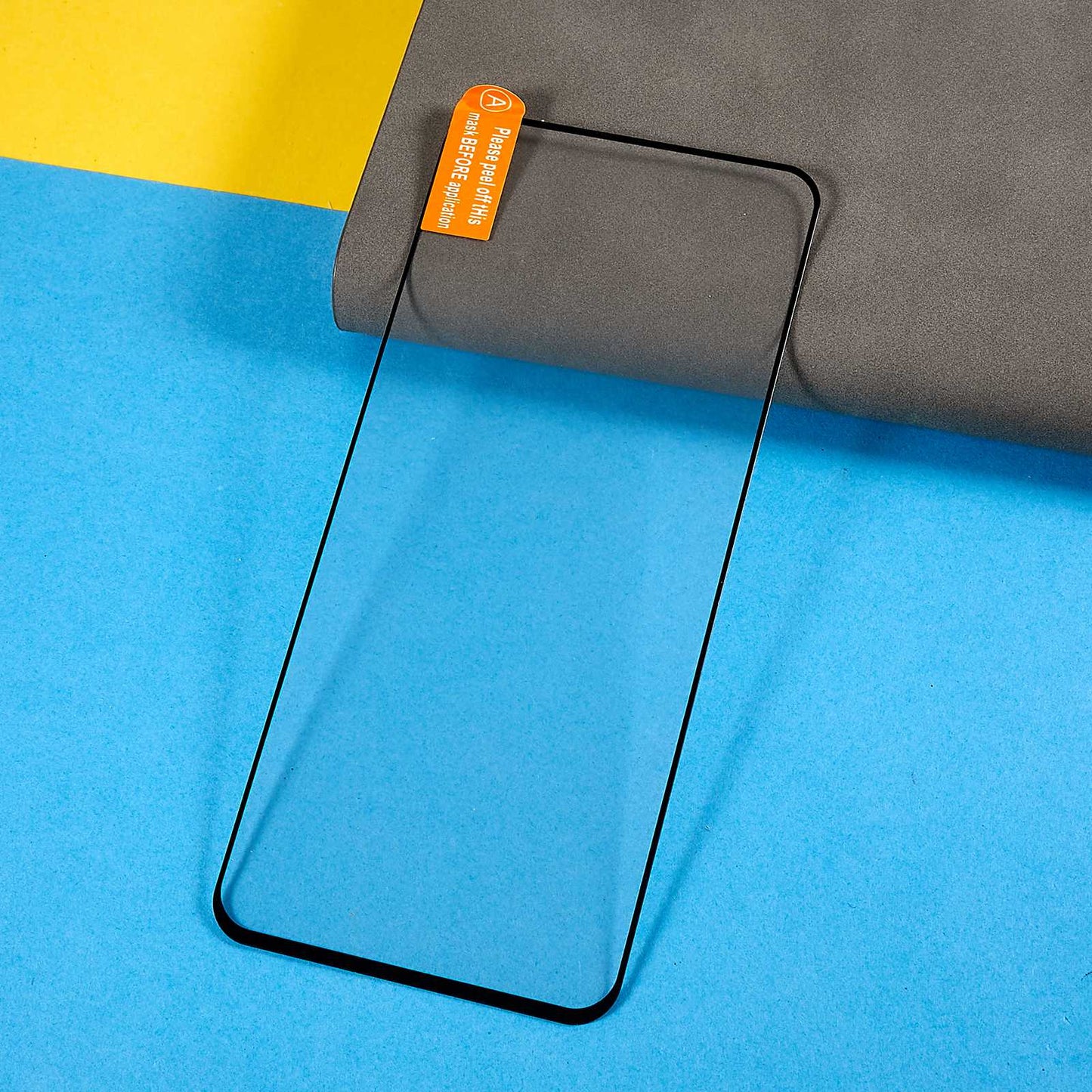For Xiaomi Redmi Note 12 Turbo / Poco F5 5G Silk Printing Tempered Glass Film Black Edge Full Glue Phone Full Screen Protector