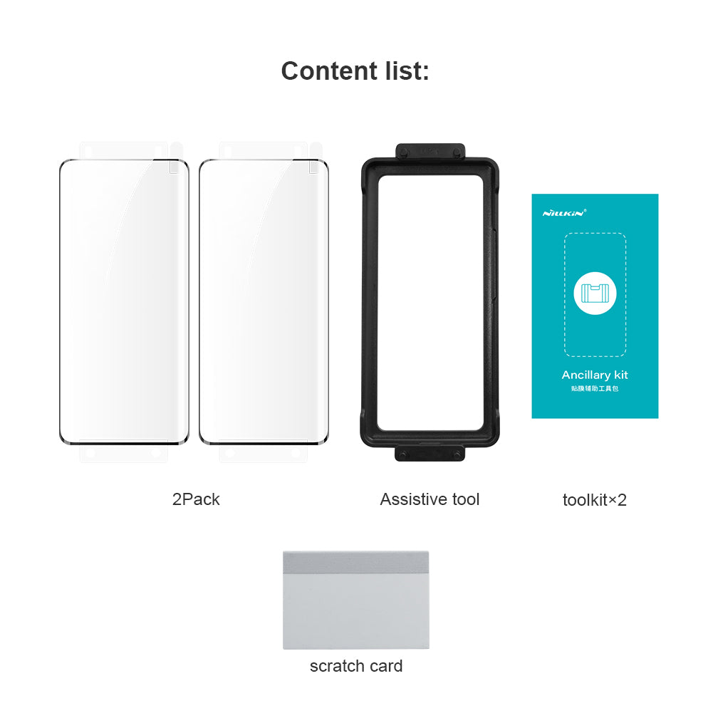 NILLKIN 2PCS Curved Screen Film for Oppo Find X6 Full Glue Ultra Clear PMMA Screen Protector