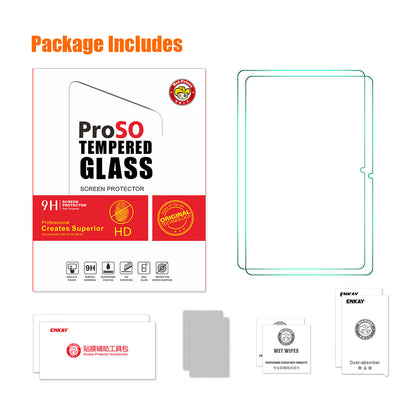 ENKAY HAT PRINCE 2Pcs For Xiaomi Pad 6 / 6 Pro Tempered Glass Screen Protector 0.33mm 9H 2.5D Arc Edge Ultra Clear Screen Film