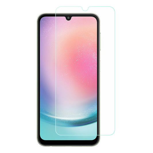 AMORUS For Samsung Galaxy A24 4G 9H Hardness High Aluminum-silicon Glass Film 2.5D Arc Edge Screen Protector