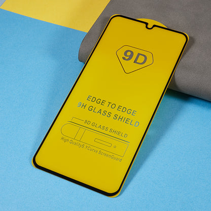 Full Screen Protector for Samsung Galaxy A24 4G , Silk Printing Side Glue 9D Tempered Glass Film