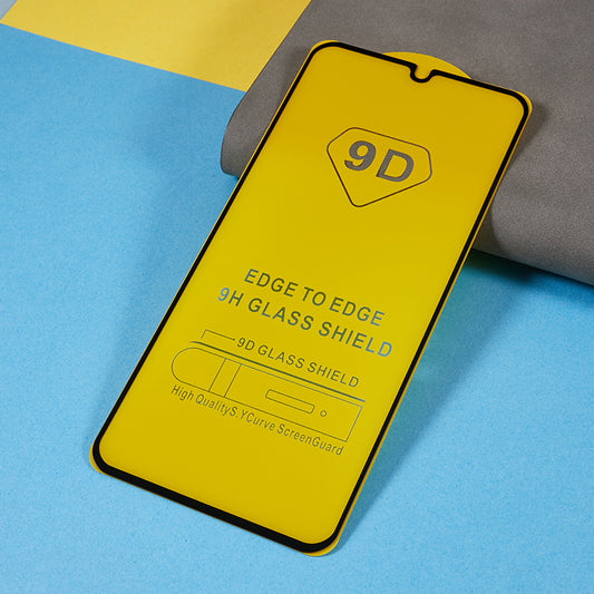 Full Screen Protector for Samsung Galaxy A24 4G , Silk Printing Side Glue 9D Tempered Glass Film