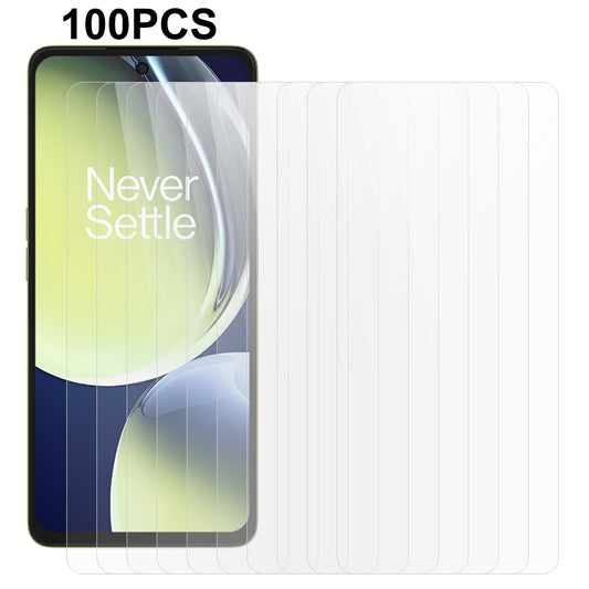 100Pcs For OnePlus Nord CE 3 Lite 5G / Nord N30 5G Phone Screen Protector High Definition Full Glue Tempered Glass Film