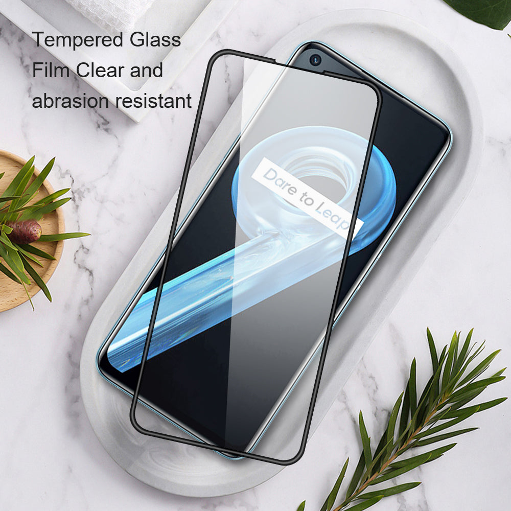 AMORUS For Realme 10 4G Tempered Glass Silk Printing Full Glue Phone Full Screen Protector