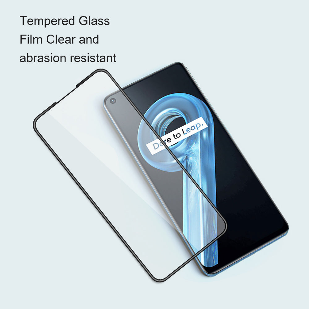AMORUS For Realme 10 4G Tempered Glass Silk Printing Full Glue Phone Full Screen Protector