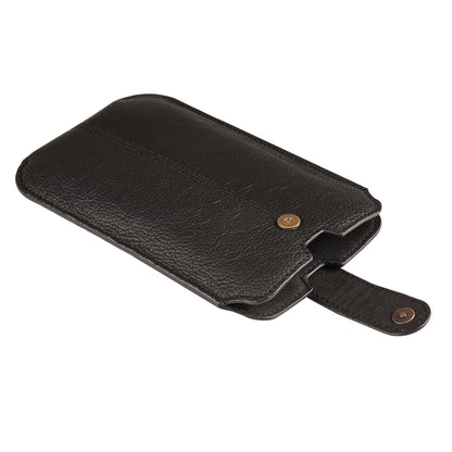 Genuine Cow Leather Cell Phone Case for 6.7-inch Phone ID Card Belt Holder Pouch Cover