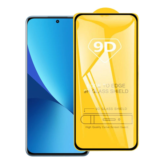 For Xiaomi 13 5G Silk Printing Screen Protector Side Glue Full Cover 9D Tempered Glass Film