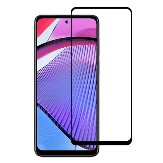 For Moto G Power 5G Tempered Glass Screen Protector Silk Printing Full Glue Full Cover Film