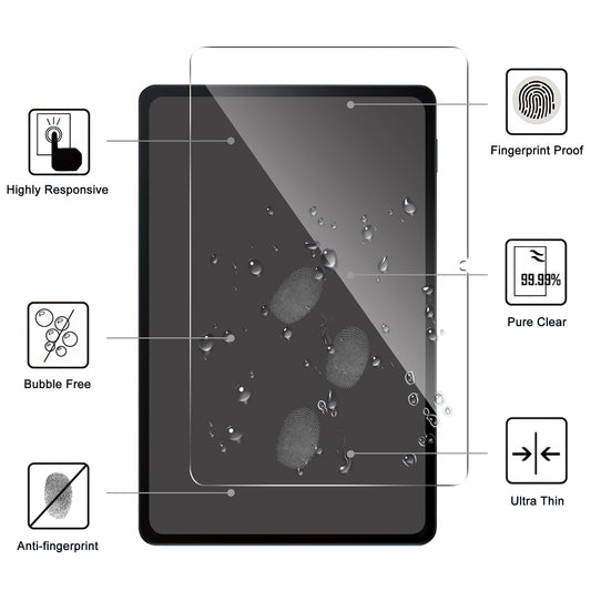 For Xiaomi Pad 6 / Pad 6 Pro Tablet Full Screen Protector 2.5D Straight Edge Tempered Glass Screen Film