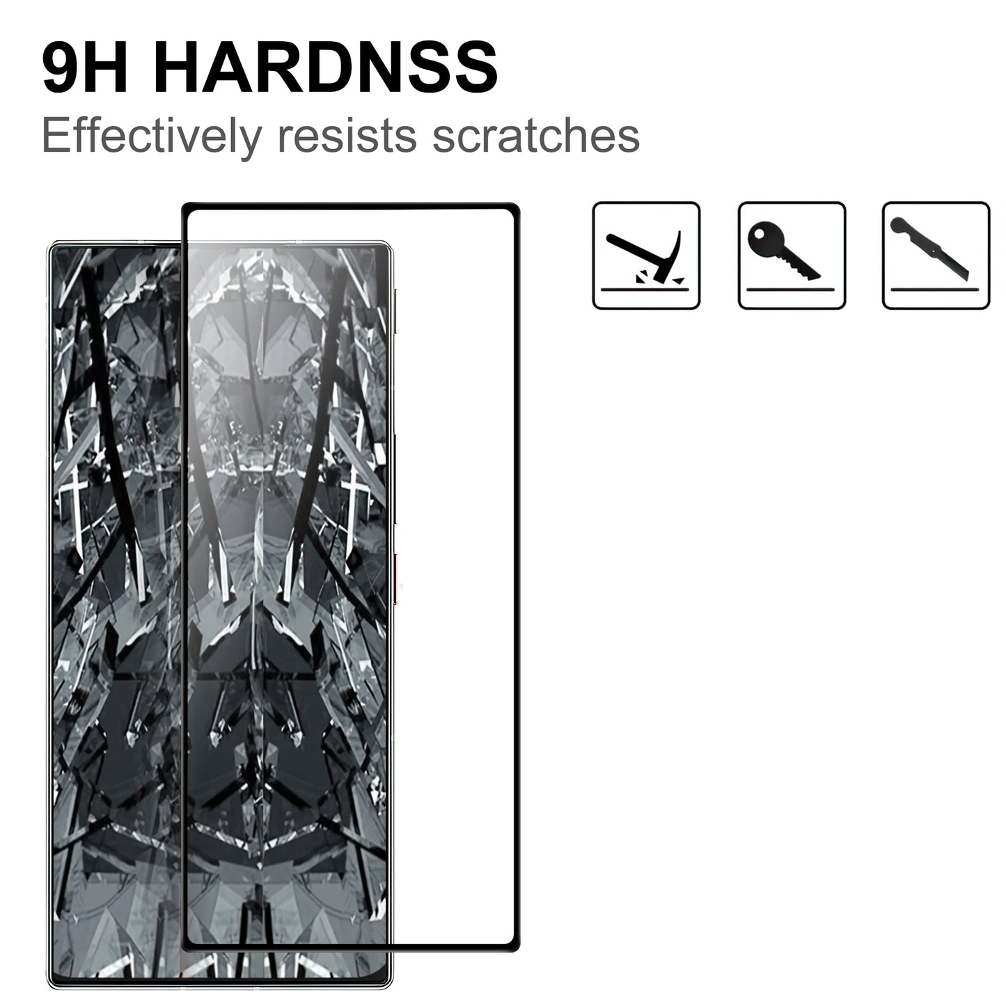 For ZTE nubia Z50 Ultra Full Glue Full Screen Protector Anti-explosion Black Edge AGC Glass Phone Film