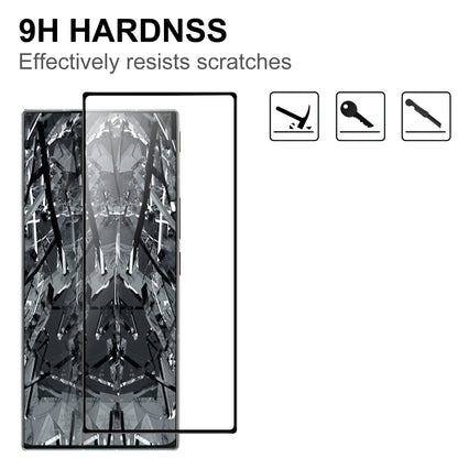 For ZTE nubia Z50 Ultra Full Glue Full Screen Protector Anti-explosion Black Edge AGC Glass Phone Film